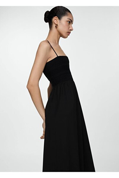 MANGO Woman Evaze midi elbise