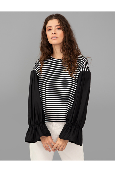 Pierre Cardin Μαύρο Φούτερ Άνετης Εφαρμογής 50244514-VR046