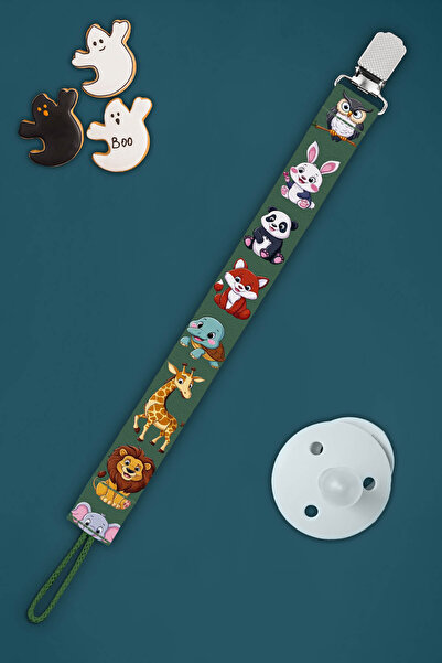 Apptakı Hayvan Desenli Bebek Emzik Askısı Emzik Zinciri Emzik Tutacağı Emzirm...