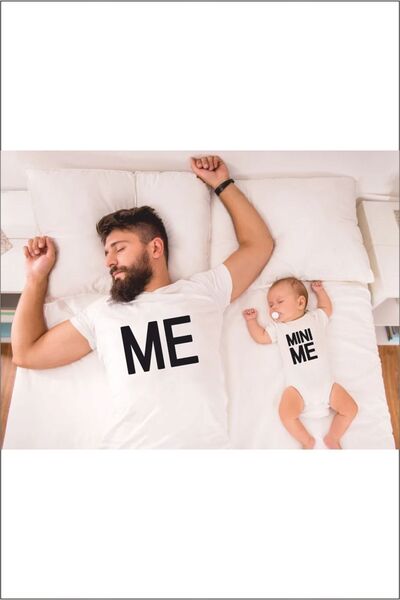 Hediyenza Me & Mini Me Father's Day t-shirt and Bodysuit (SINGLE ITEM ONLY. A...
