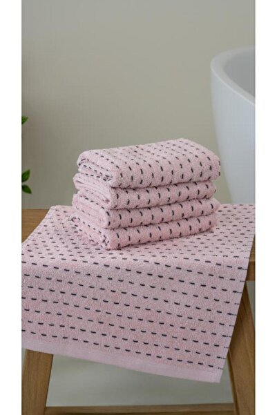 Bluenity 4'lü Coat %100 Doğal Pamuklu Misafir Banyo / Mutfak Havlu Seti - 30x...