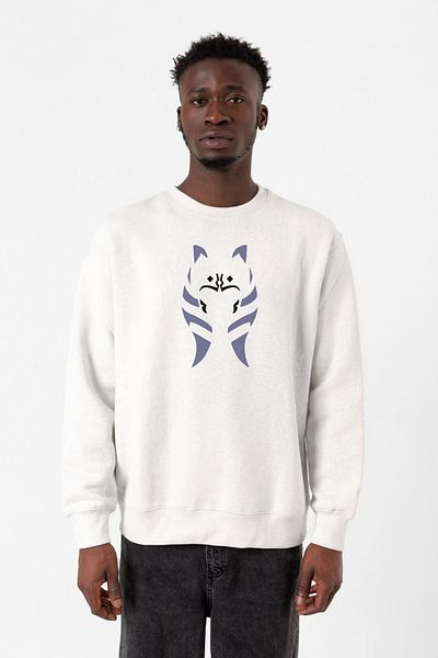 Tshirthane Ανδρικό φούτερ Ahsoka Tano Minimal White 2ip