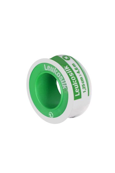 Leukoplast Leukosilk Flaster 1.25 سم × 4.6 م إسعافات أولية