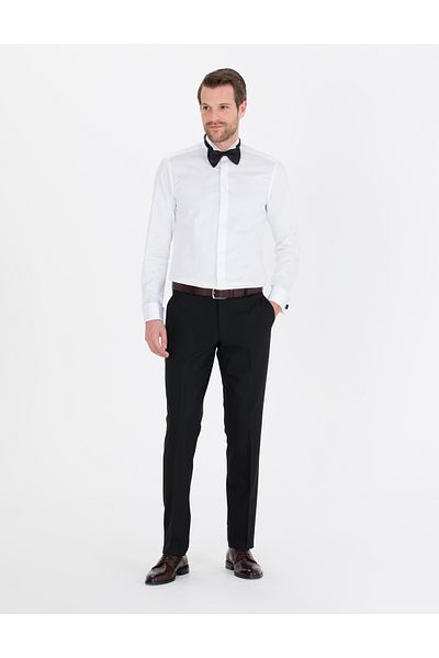 Pierre Cardin Λευκό Slim Fit Σμόκιν πουκάμισο 50251058-VR013