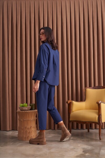 QANU Παντελόνι Lady Navy Blue