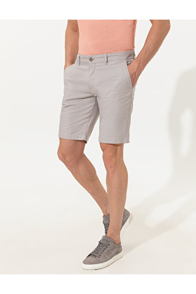 Pierre Cardin Gri Regular Fit Bermuda Şort 50251541-VR049