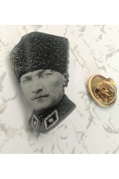 wonderlike Atatürk Rozeti Emaye Pin Özel Üretim broş yaka gömlek rozeti