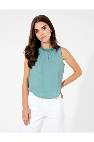 Pierre Cardin Dark Mint Comfort Fit Tank Top 50252148-Vr152