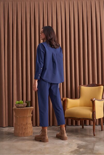 QANU Παντελόνι Lady Navy Blue