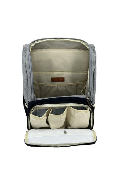 ÇÇS London 51768 Gray Mother Baby Travel Backpack