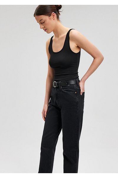 Mavi Tailliertes schwarzes BasicStretch Tank Top - 164156 -900