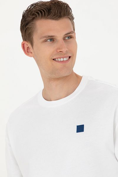 U.S. Polo Assn. Ανδρικό λευκό φούτερ 50263251 -VR013