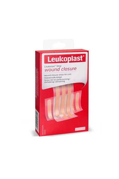 Leukotape شريط Leukoplast Leukosan 6 مم × 38 مم (6 قطع) ، 6 مم × 75 مم (3 قطع) شريط إغلاق الجروح
