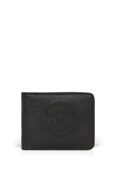 Mavi Schwarze Geldbörse mit Siegellogo 092244-900