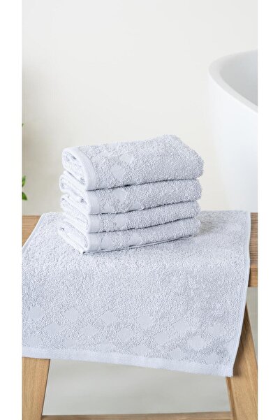 Bluenity 4'lü Harem %100 Doğal Pamuklu Misafir Banyo / Mutfak Havlu Seti - 30...