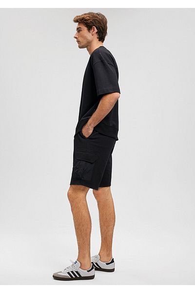 Mavi Schwarze gestrickte Cargo-Shorts 066764-900