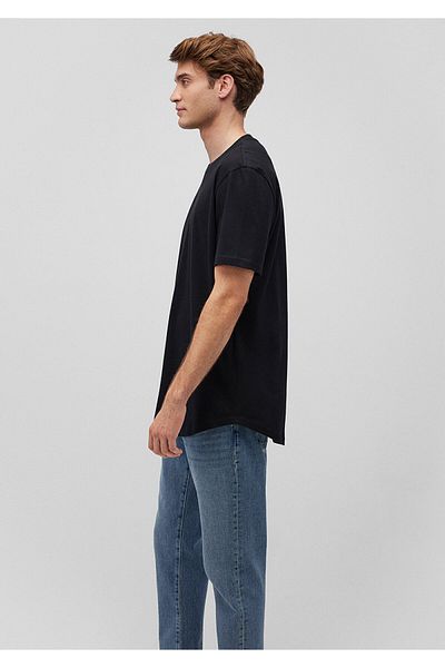 Mavi Schwarzes LongBasicT-Shirt -RegularFit 067082 -900