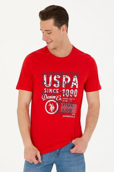 U.S. Polo Assn. Men's Red T-Shirt 50263282 -Vr030