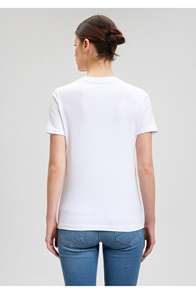 Mavi Tričko Lux Touch White Slim Fit Modal -1600956-620