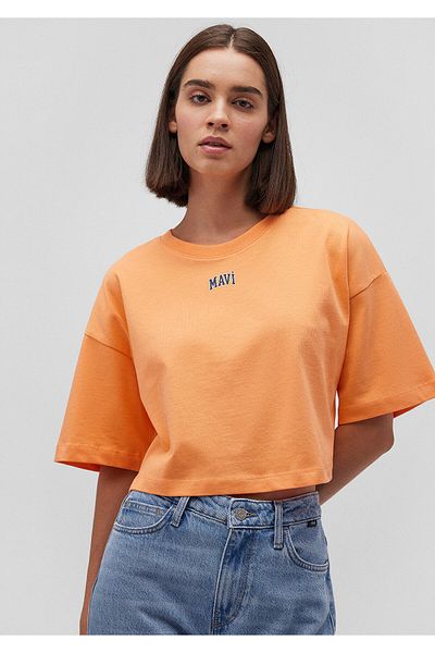 Mavi Potištěné logo Orange Crop Tričko Crop / Short Cut1611585-84617