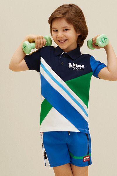 U.S. Polo Assn. Navy Blue Polo Collar Boy's T-Shirt -50263344-VR013