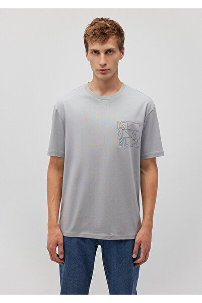 Mavi Πίσω εμπριμέ Istanbul T-Shirt Loose Fit / Loosely Comfortable Cut 0611437-70093