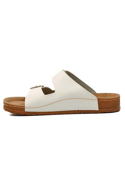 Kids Club Shoes Aryan 20-972 Γυναικείες Ορθοπεδικές Γυναικείες Παντόφλες ΛΕΥΚΕΣ