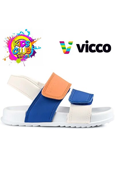 Kids Club Shoes Vicco Krixi Ορθοπεδικά Παιδικά Σανδάλια ΛΕΥΚΟ
