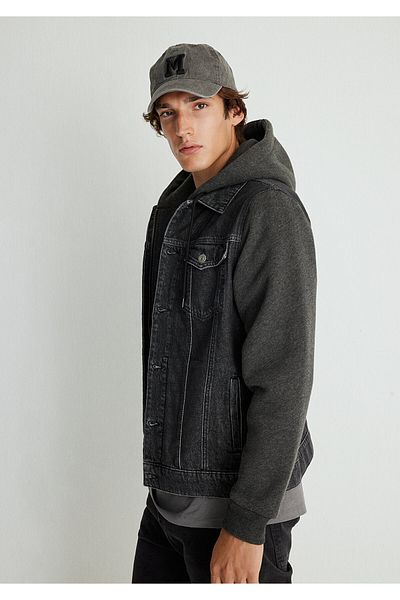 Mavi Jerry College Dark Grey Jean Jacket 010258-85624
