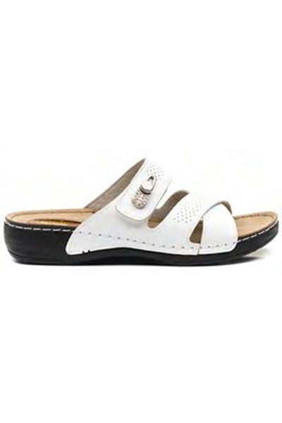 Kids Club Shoes Carlaverde 150902   - Ο Δρ. Συνιστάται Ορθοπεδικές Λευκές Γυναικείες Παντόφλες