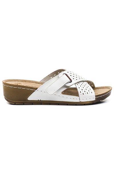Kids Club Shoes Carlaverde 161815   Dr.Tavsiyeli Ορθοπεδικές Γυναικείες Παντόφλες ΛΕΥΚΕΣ