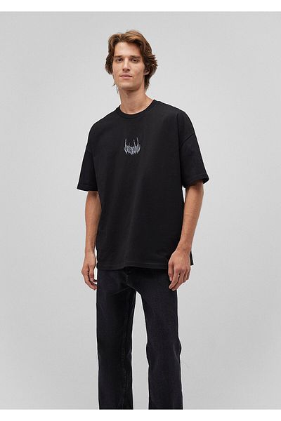 Mavi Istanbul εμπριμέ μαύρο T-shirt Oversize / Wide Cut 0611865-900