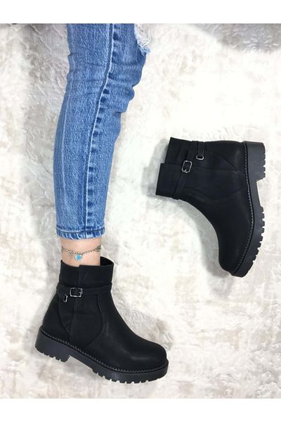Kids Club Shoes Ayakdaş 2115 Κοντές Μπότες ΜΑΥΡΟ