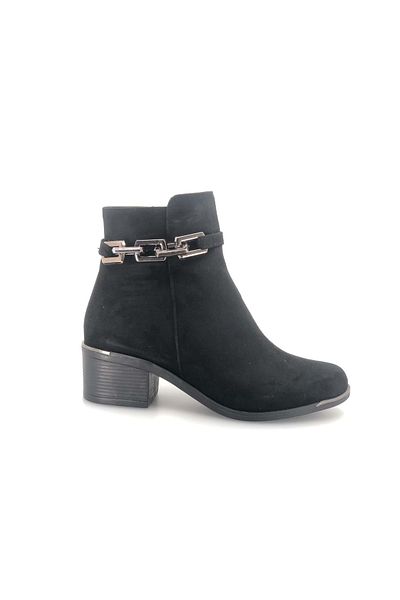 Kids Club Shoes Mehtap Γυναικείες μπότες Fantasy Classic με Αλυσίδες ΜΑΥΡΟ