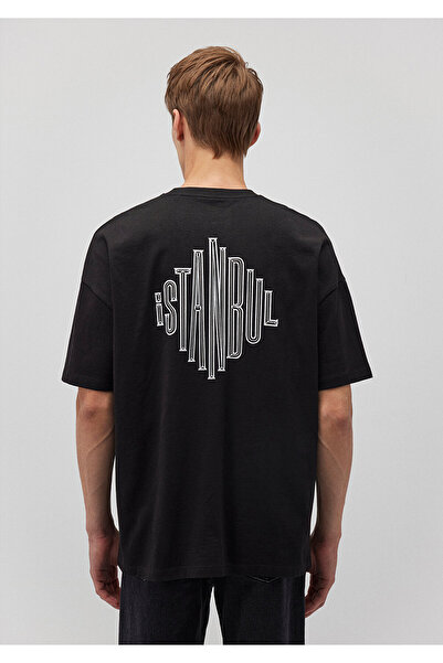 Mavi Πίσω εμπριμέ μαύρο Istanbul T-Shirt Oversize / Wide Cut 0611882-900