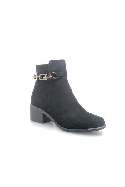 Kids Club Shoes Mehtap Γυναικείες μπότες Fantasy Classic με Αλυσίδες ΜΑΥΡΟ