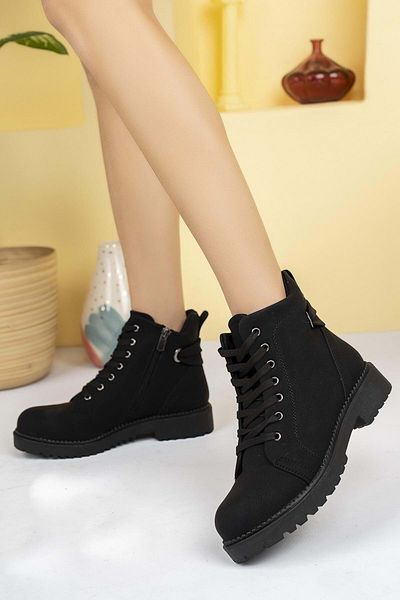 Kids Club Shoes Ayakdaş 2158 Αθλητικά Γυναικεία Μποτάκια ΜΑΥΡΟ