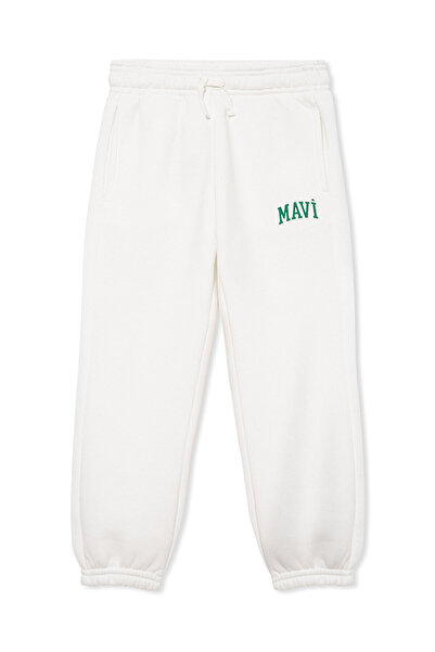 Mavi Logo Printed White Sweatpants 7010000-70057