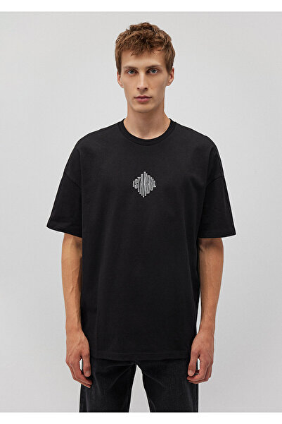 Mavi Πίσω εμπριμέ μαύρο Istanbul T-Shirt Oversize / Wide Cut 0611882-900