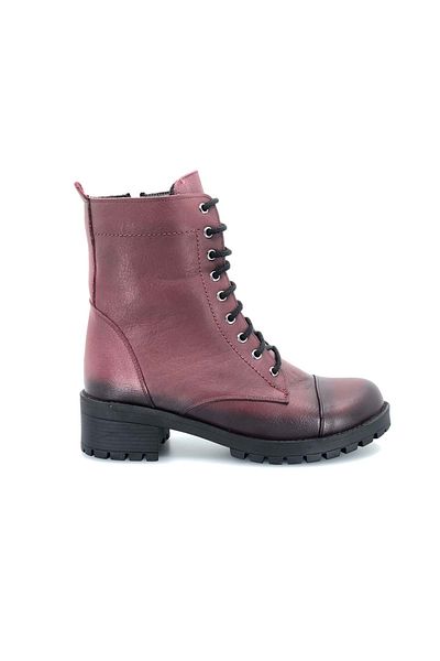 Kids Club Shoes Brand 837 Boots with Fur Inside 100% Genuine Women's Leather Boots Claret Red