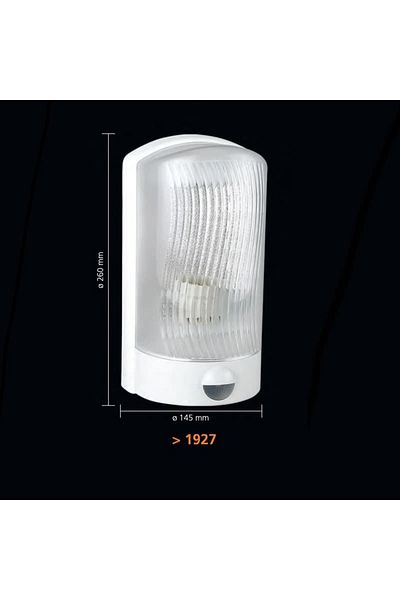 Işıldar Sensörlü Duvar Aplik Beyaz Gövde Idea