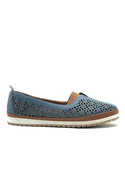 Kids Club Shoes Pantofi ocazional din piele de damă stil nou Balerini ALBASTRU