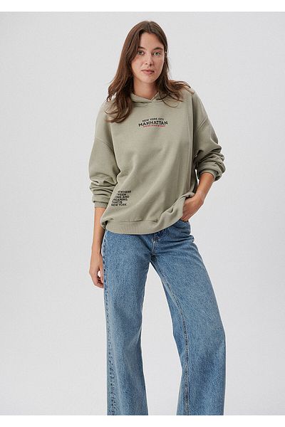Mavi Hooded Green Sweatshirt 1S10012-85873