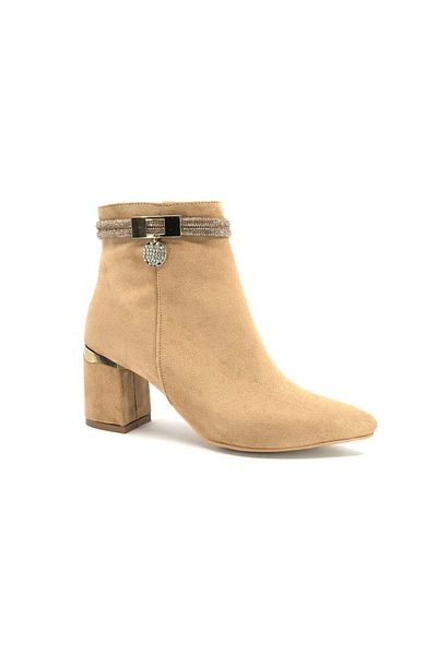 Kids Club Shoes Feles Ankle Stone Γυναικείες Κλασικές Μπότες TEN-SUEDE