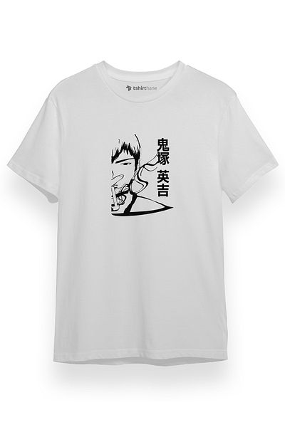 Tshirthane Great Teacher Anime Αφίσα Λευκό κοντομάνικο ανδρικό μπλουζάκι