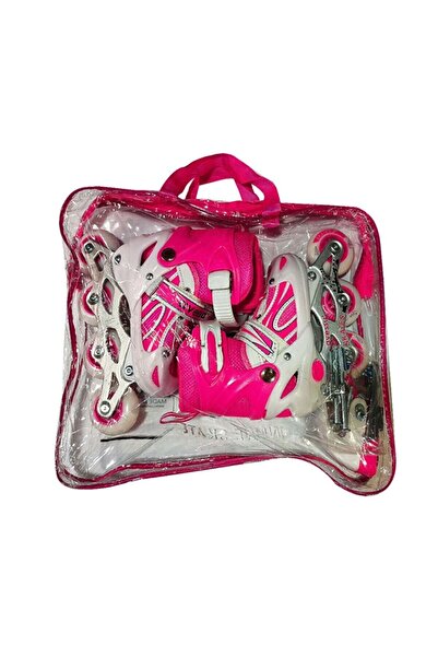 Kids Club Shoes Avessa Lighted Caster - Double Row Adjustable Skate, Available PINK