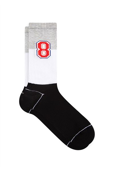 Mavi 8 Printed White Socket Socks0911350-620