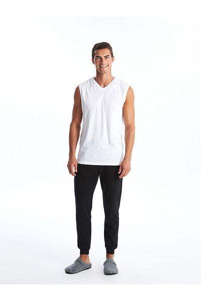 LC Waikiki Lw - V-Neck Sleeveless Combed Cotton Men's Tank Top