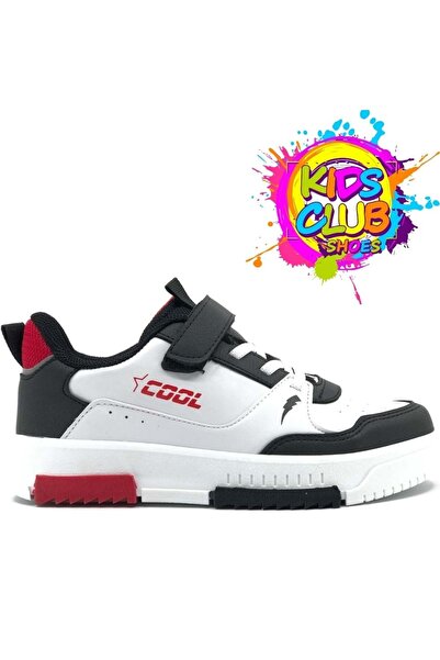 Kids Club Shoes Cool Max Force Sneaker Παιδικά Αθλητικά Παπούτσια ΛΕΥΚΟ-ΚΟΚΚΙΝΟ