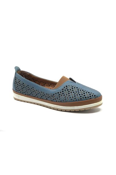 Kids Club Shoes Pantofi ocazional din piele de damă stil nou Balerini ALBASTRU